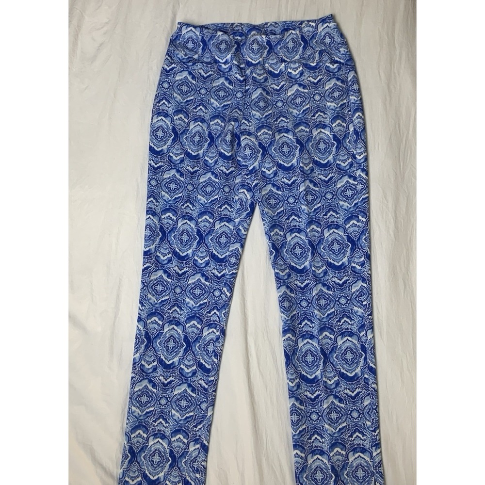 Ibkul Women's Venetian Tile Size 2 Golf Ankle Pant Tennis UPF 50 Stretch Pull On